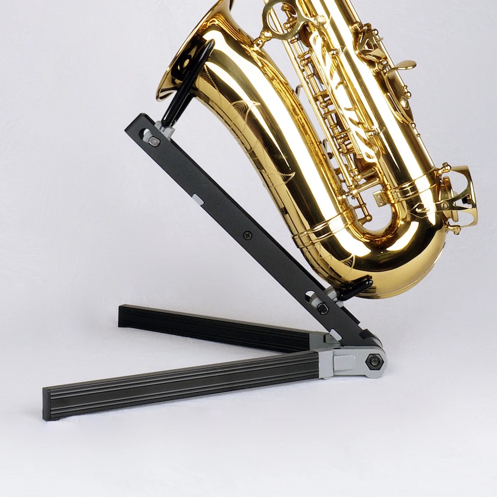 Prefox SW101 Full folding Alto Saxphone Holder Sax Stand Band Directors stand Sax standin Brass
