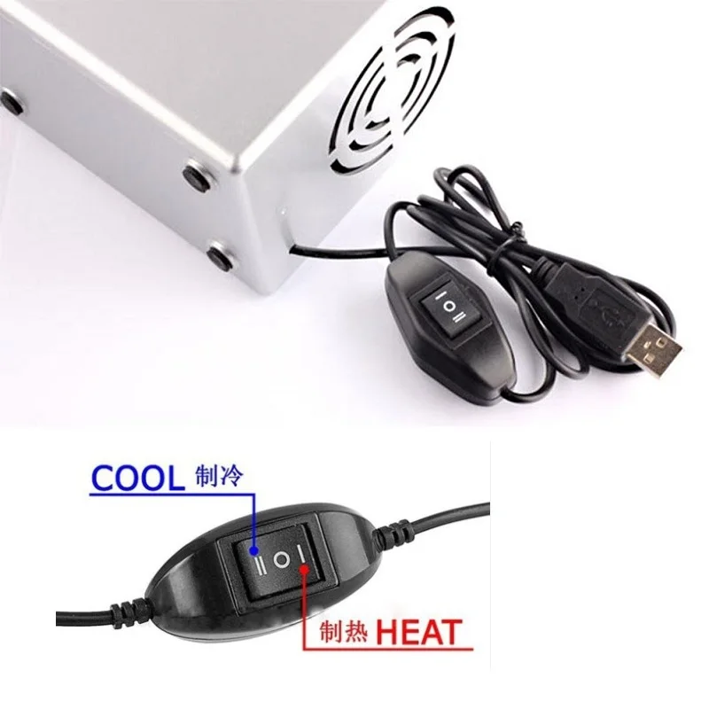 Mini-USB Cooler Теплее Холодильник Desktop охлаждения напитка может белый