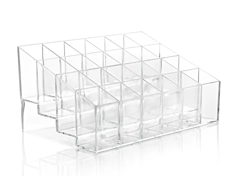 24 grid acrylic makeup organizer storage box cosmetic box lipstick