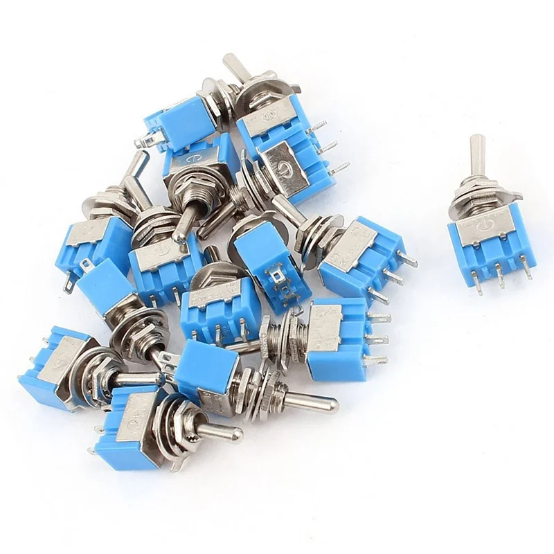 AC 125V 6A SPDT ON 3 Pin защелкивающийся микро тумблер 15 шт|Выключатели| |