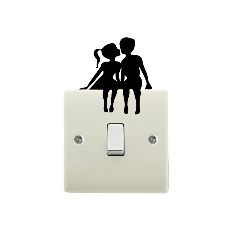 Us 1 19 31 Off Tinkerbell Fairy Girl Boy Light Switch Decor Art Decal Romantic Fairy Tales Vinyl Wall Art Sticker Kids Room Wall Decoration In
