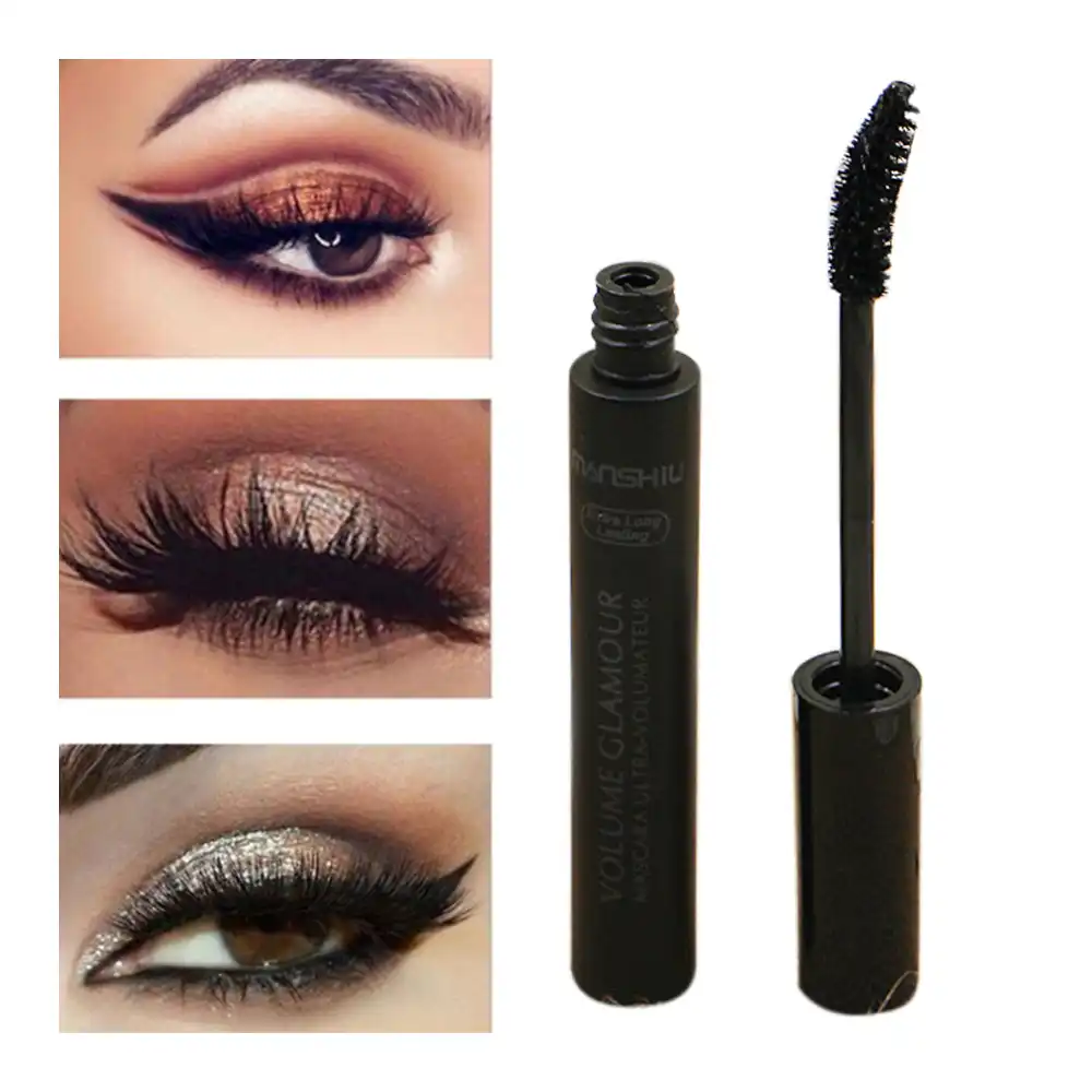 ラッシュマスカラ防水カーリング自然なアイメイク長期的なブルーミングエクストラロングと厚いまつげ黒ラッシュマスカラ Aliexpress