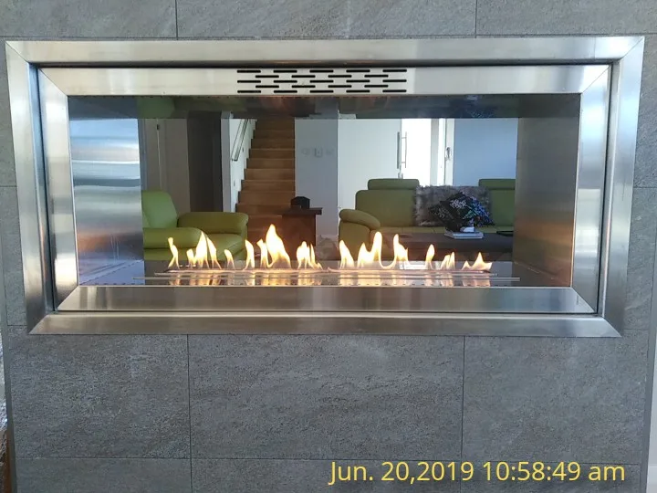 Inno-Fire 36-дюймовый сухой контакт Интеллектуальный пламя био этанол камин из