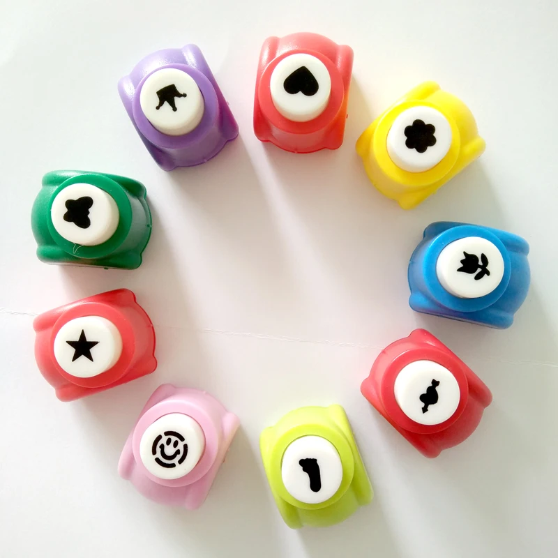 سجل القصاصات لكمة اليدوية القاطع بطاقة كرافت كاليكو الطباعة زهرة ورقة كرافت لكمة ثقب الناخس المزخرف DIY لعب 16-30 أنماط