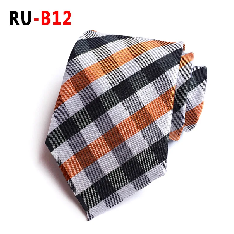 RU-B12 67 цветов, шелковый галстук для мужчин, жаккардовый, 8 см, Модный Цветочный галстук, деловой галстук для свадебной вечеринки, галстук, подарок для Него - Цвет: RU-B12