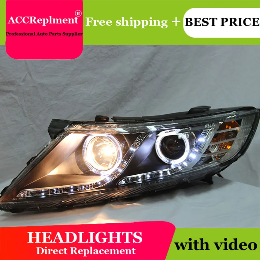 car styling for kia k5 headlights 2011 2014 rio led kia light lens