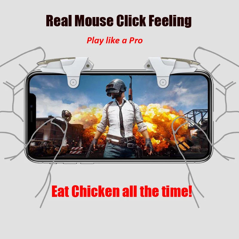 Winex для PUBG контроллер Игры для PUBG мобильный триггер для Android iphone геймпад Aim Кнопка L1R1 джойстик шутер цель