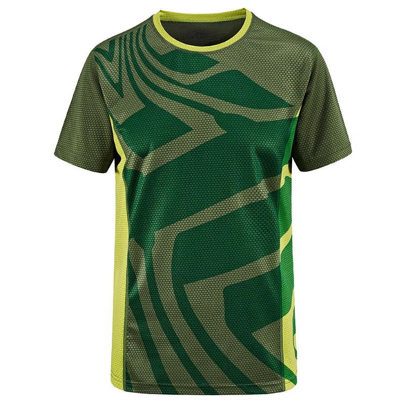 

TIEPUS summer new breathable t shirt men's color matching elastic fitness Quick drying t shirt men's fashion short sleeve