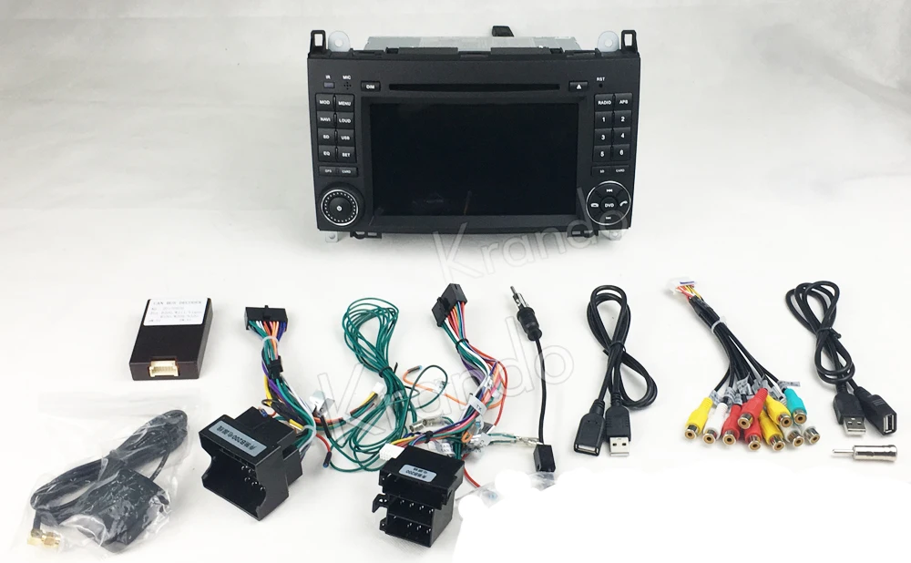 Perfect Krando 7" Android 9.0 car GPS navigation for Benz B class W245 2005-2012 FOR Mercedes-Benz Vito 2003-2012 audio radio dvd player 15