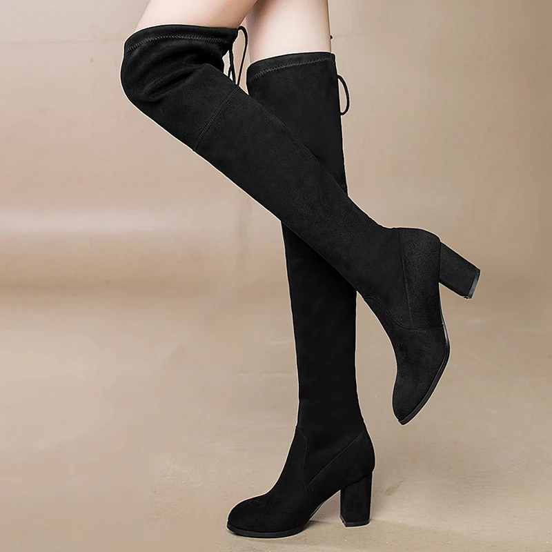essence over the knee stretch boot