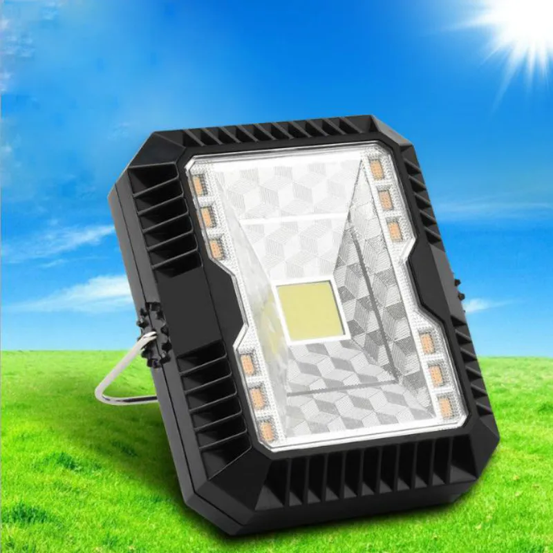 

Solar LED Small Hanging Lamp Flood Light USB Charging Multi-function Portable Outdoor Search Camping Tent Lamp IP65 Waterproof