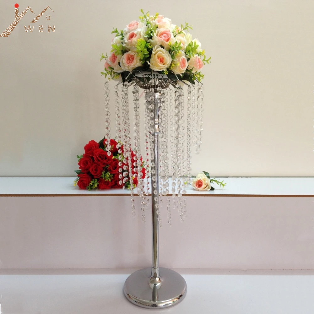 

New arrival 68 CM height Acrylic Crystal Wedding Table Centerpiece , flower road leads 1 lot = 10 pcs