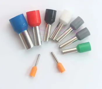 

100pcs E2510 tubular wire connector electrical terminals cable crimps wire ferrules For 0.5mm2, terminal electricos VE2510