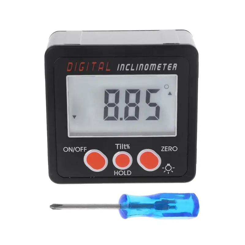 

Digital Inclinometer Electronic Protractor Aluminum Alloy Bevel Box Angle Gauge