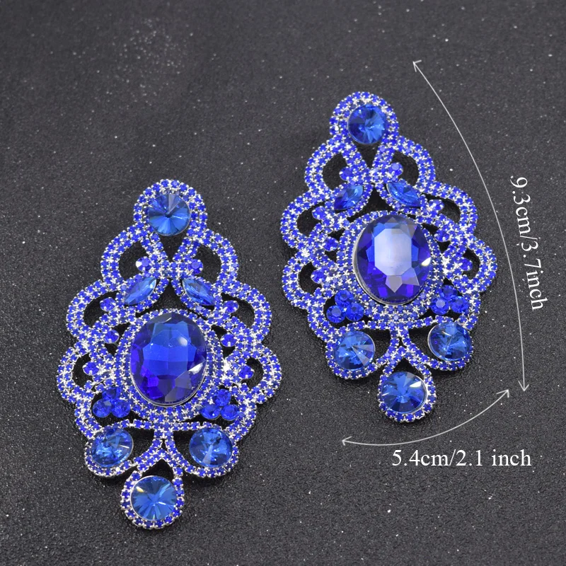 Bridal earrings sapphire (4)