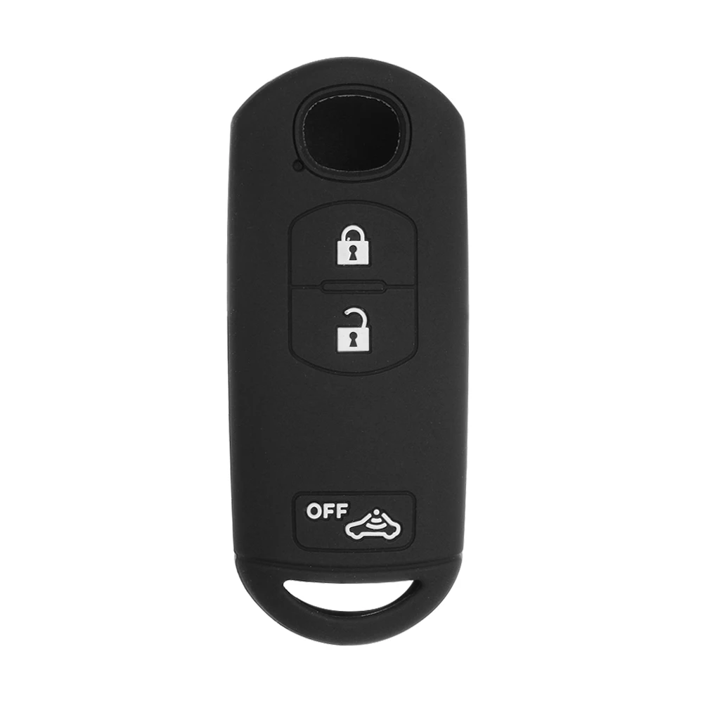 

3 Button Silicone Car Remote Key Fob Shell Cover Case for Mazda 2 3 5 6 CX-3 CX5 CX-5 M2 M3 M5 M6 GT 2015 With Key Car-styling