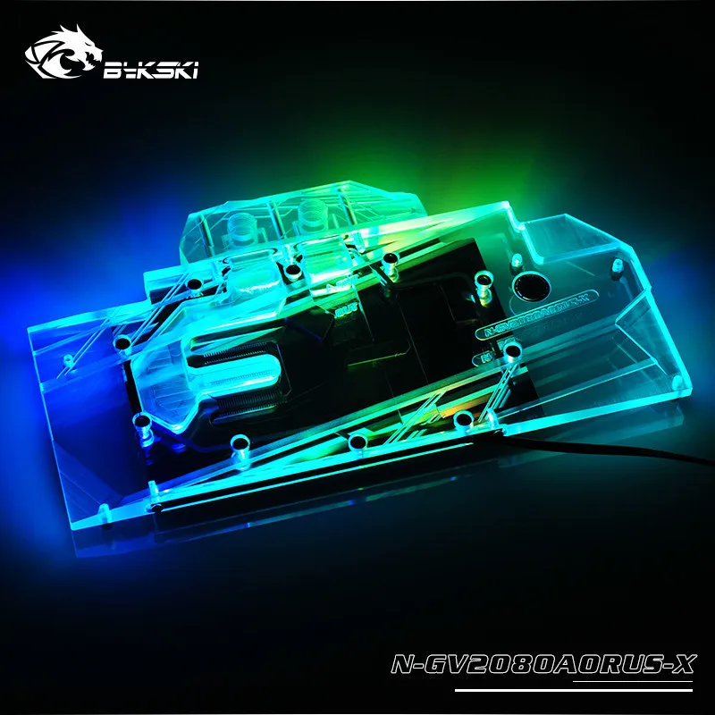 Bykski N GV2080AORUS X блок для видеокарты VGA Gigabyte AORUS RTX2080 XTREME 8G|Кулеры/вентиляторы/системы