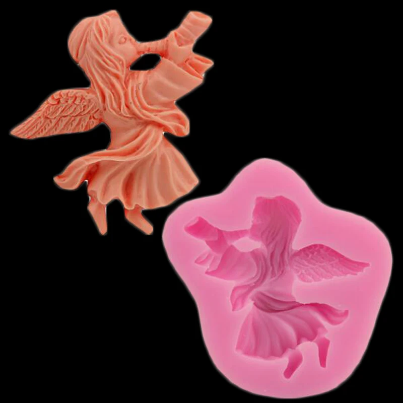Силиконовая форма для украшения торта рога сыра фондю сахарного Angel Girl