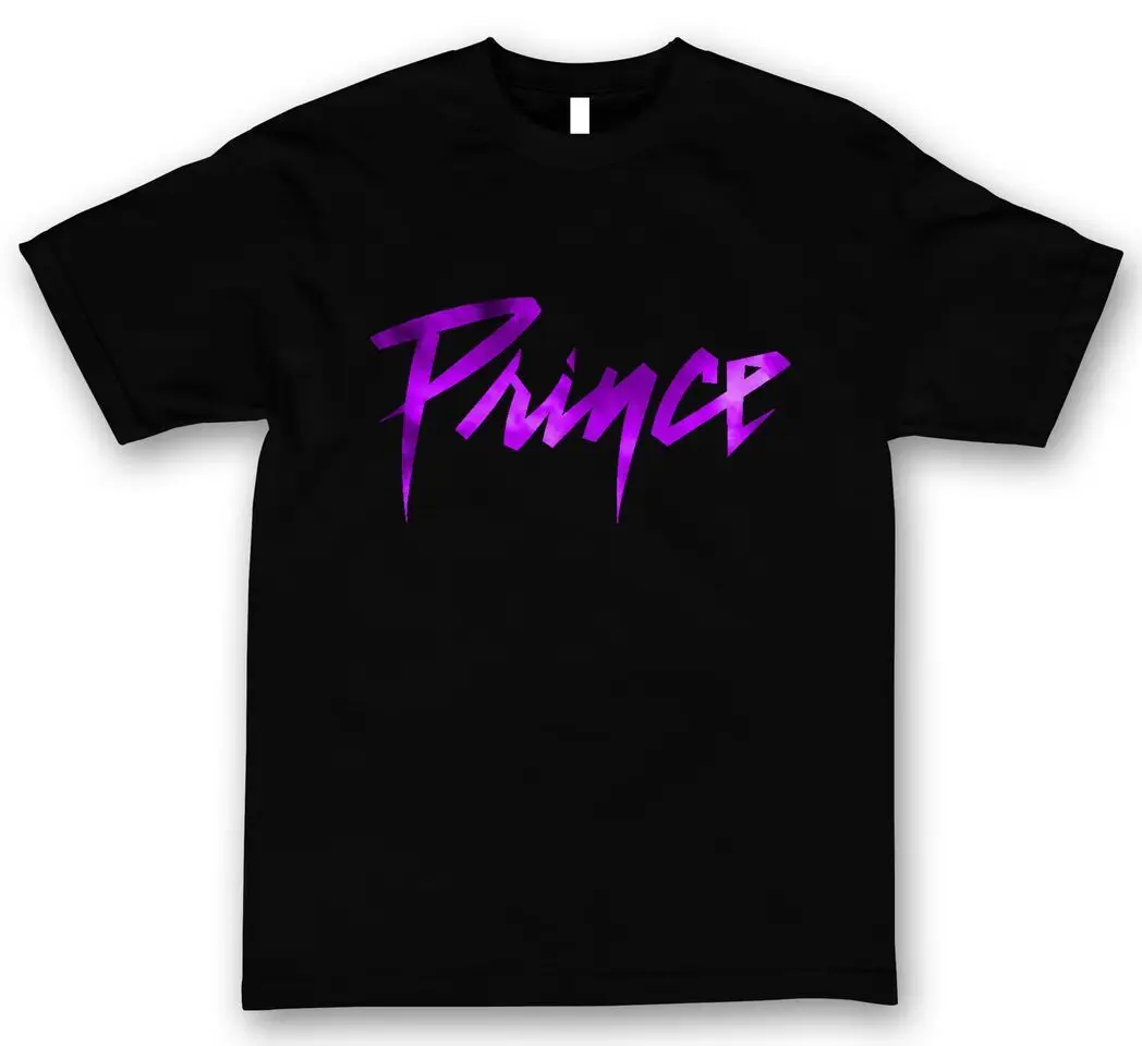 

PRINCE LOGO PURPLE RAIN T-SHIRT IN BLACK TOUR MUSIC POP CULTURE ICON RIP S-3XL