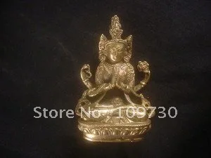 

Antique Tibetan Bronze *Buddha* Statue Fast ship (A0314)