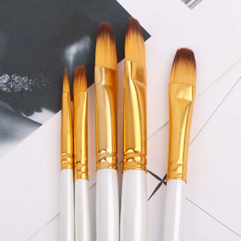 5pcs Professional Painting Brushes Set Acrylic Oil Watercolor Paint Brush Drawing Tool Art Supplies Nov-26A