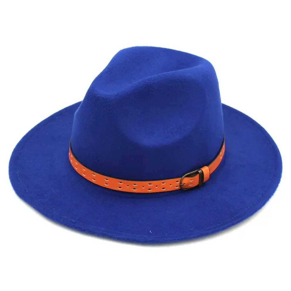 orange fedora hat