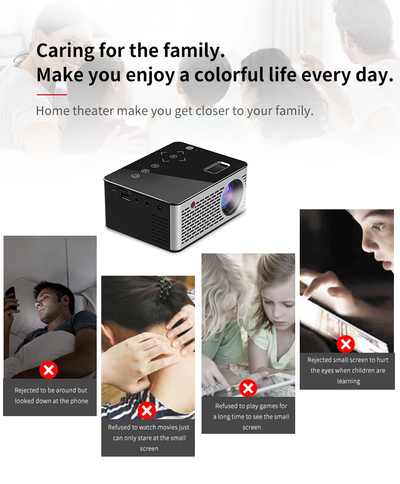 Salange T200 mini projector (2)