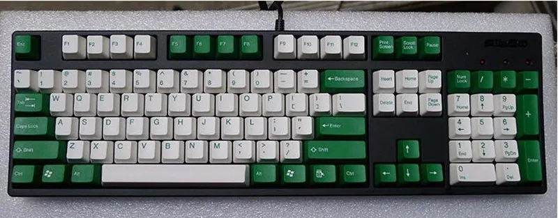 Белая клавиатура cherry mx switch 104 keycaps Taihao double shot гранит Dolch keycap OEM Многоцветный Olivette