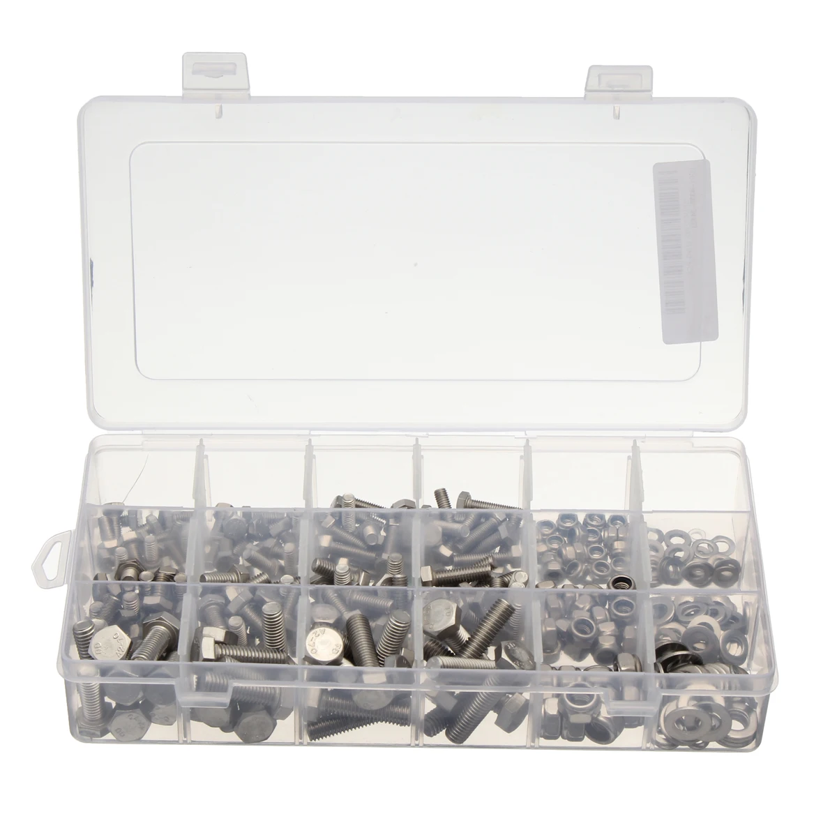 

MTGATHER 345Pcs M5/M6/M8 Assorted Stainless Steel Hex Head Bolts Nuts Nylon Insert Washers Screws Assorted Set With Case