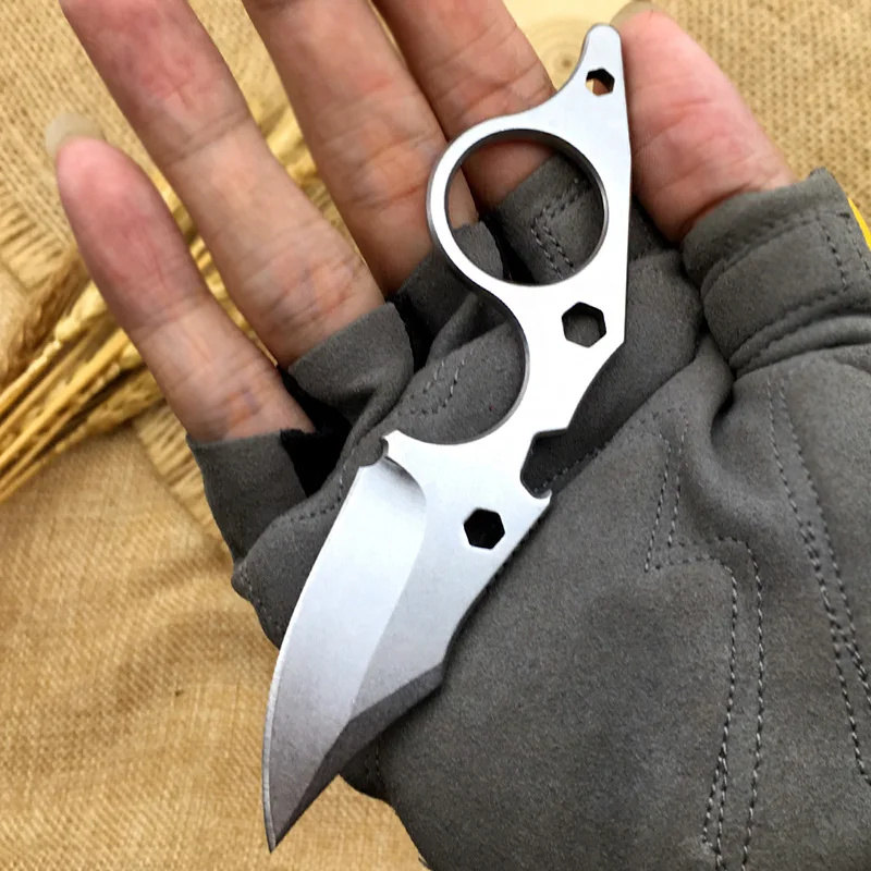 Швейцарский Многофункциональный шейный нож karambit, тактические маленькие ножи, messer KYDEX edc, инструмент для выживания, 440C, стальное лезвие, cs go couteau