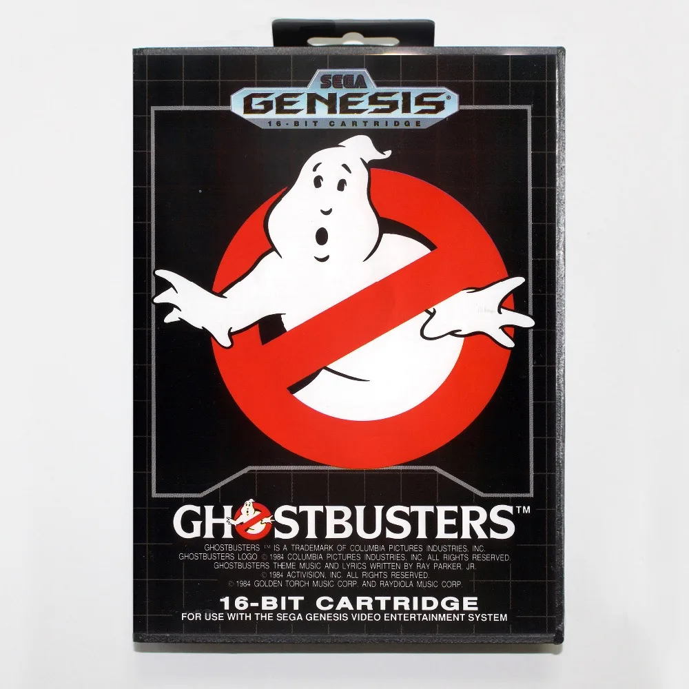 Ghost Busters 16 bit MD card with Retail box for Sega MegaDrive font b Video b