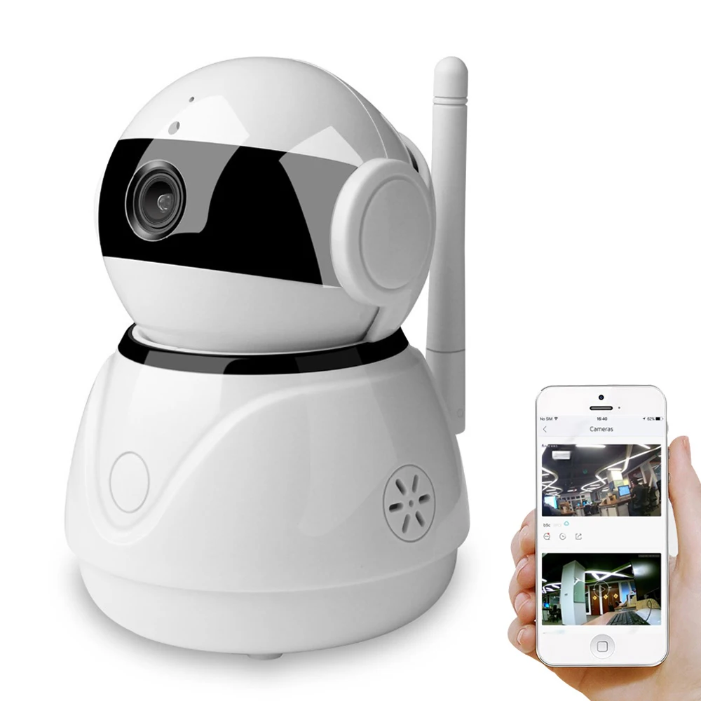 

BESDER Pan Tilt Smart Home IP Camera Wi-Fi Cloud Storage Two Way Audio WiFi IP Camera Work With Amazon Echo Dot Google Assistant