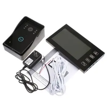 

7" LCD screen monitor Outdoor camera+180KG Magnetic Lock Home Security System,Wired video door phone intercom Camera