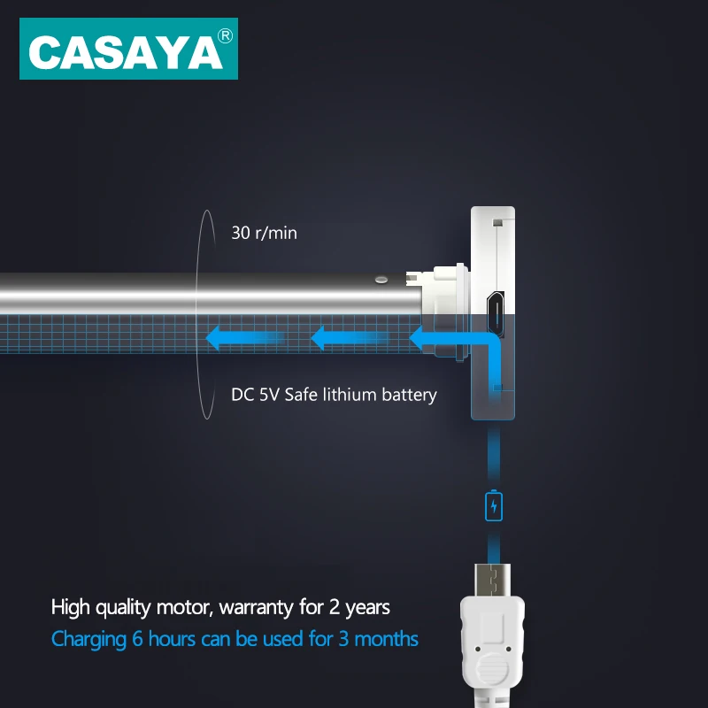 Casaya Автоматическая моторизованная Зебра жалюзи Индивидуальный размер Dooya мотор перезаряжаемая литиевая батарея электрические рулонные шторы