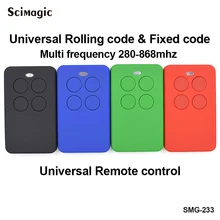 Pcs Hot sale Doorhan 3 SOMMER FAAC BFT AGRADÁVEL smilo AGRADÁVEL flors Portão De Controle Remoto Da Porta Da Garagem 433 mhz 868 mhz rolling code abridor