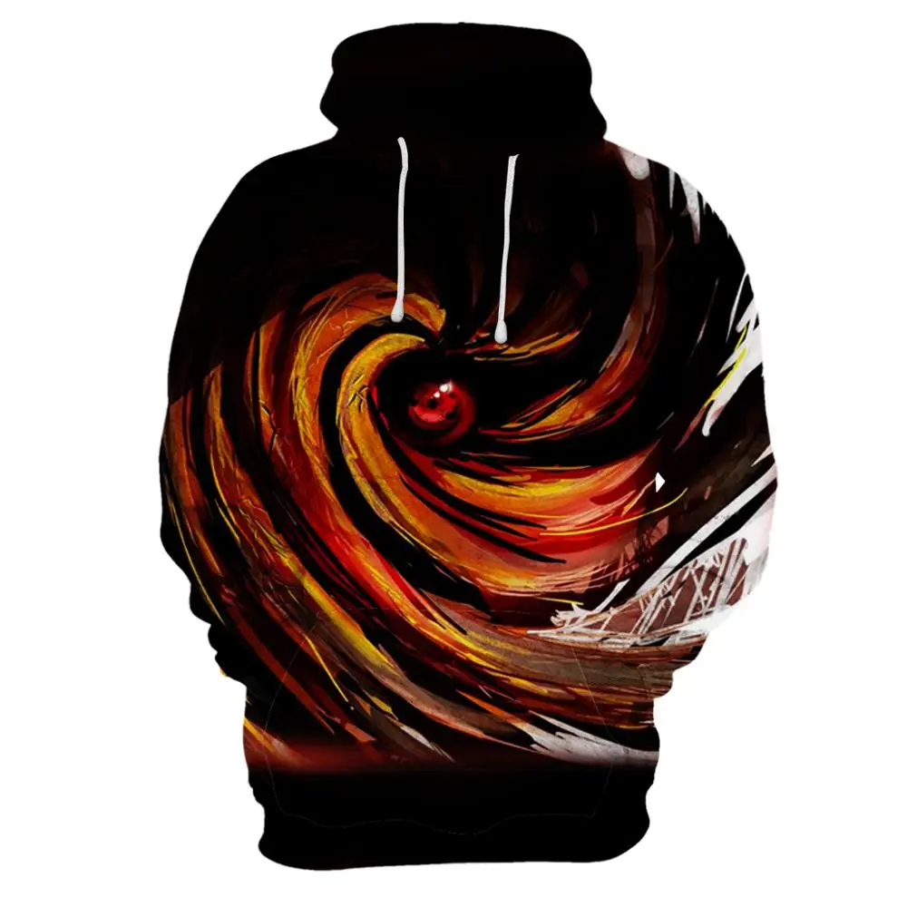 

2019 Harajuku Anime Hoodies Naruto Uchiha Uzumaki Hatake Eyes Printing hoodie sweetshirt men hoodies