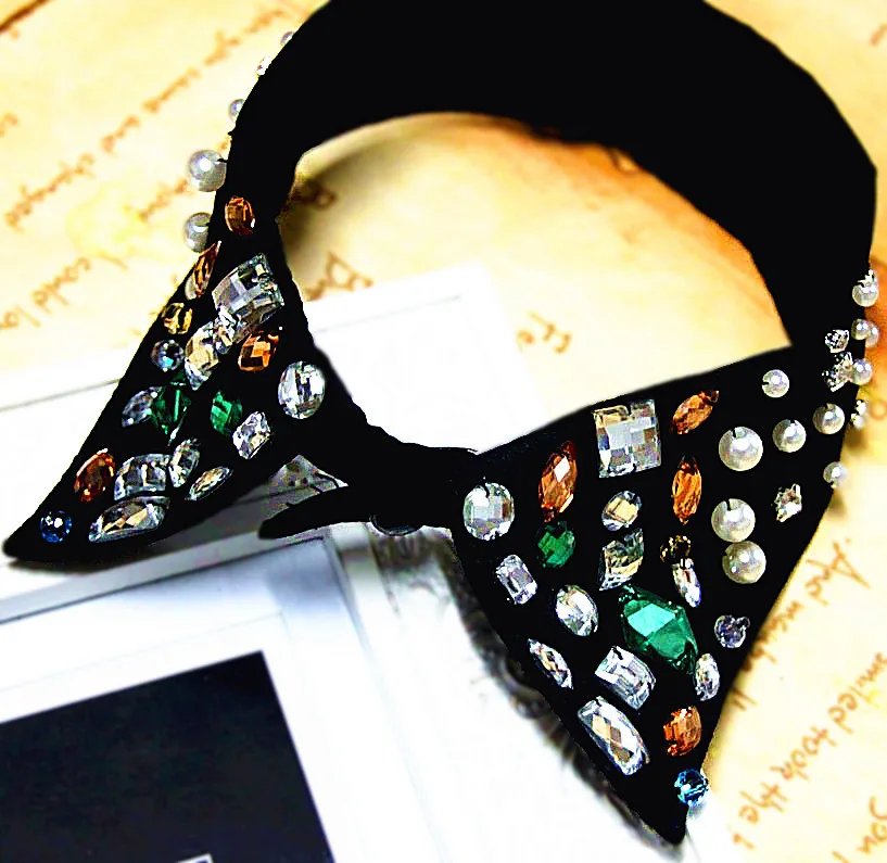 

Sale At A Loss 2018 Freeshipping Fashion Hot New Crystal Diamond Bead Detachable Collar Women Luxury Unique Collar Wholesale