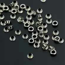 100เซ็ตรองเท้าโทนสีเงินเชือกผูกรองเท้าตาไก่อุปกรณ์เย็บสมุด9มิลลิเมตรx 5มิลลิเมตร5มิลลิเมตร(China)