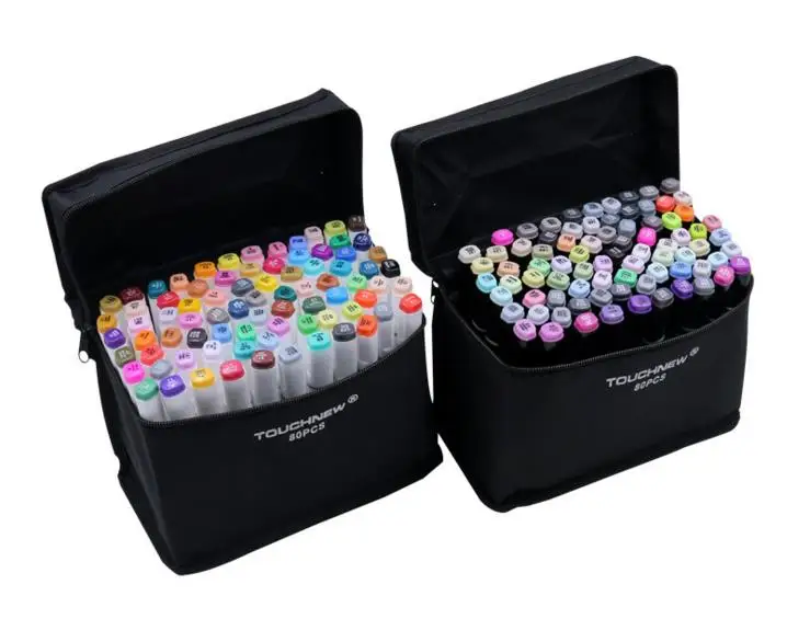 TOUCHNEW 6 generation of double head alcohol oil Mark pen 80 color student hand-painted suit | Канцтовары для офиса и дома