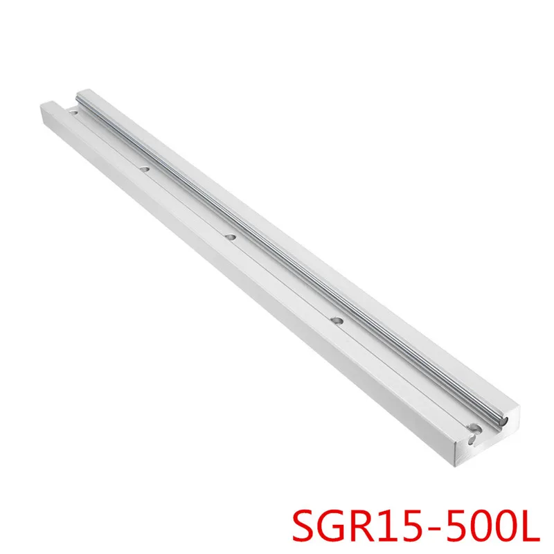 SGR15-500L с SGB15-3UU SGB15-5UU скользящий блок встроенный двойной A xis роликовый линейный направляющий для гравировки станка с ЧПУ - Цвет: SGR15-500L Rail