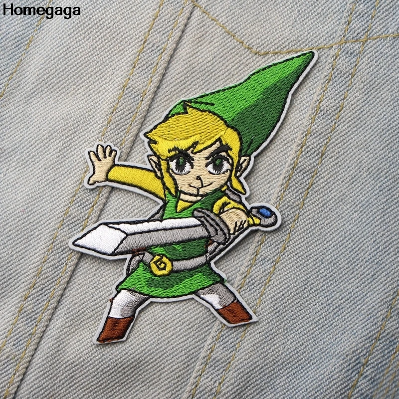 

10pcs/lot Homegaga cartoon applique patch diy iron on para shoe bag shirt clothes punk sticker embroideried badge D1989