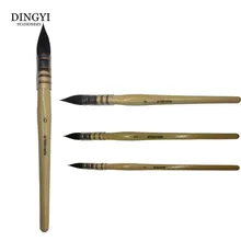 Высокое Качество ручная работа кисть для рисования белка профессиональная художественная Акварельная кисть для гуаши акриловая художественная роспись
