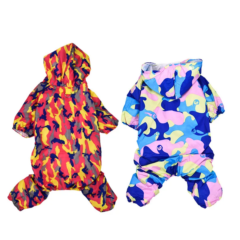 

Camouflage Dog Raincoats for Dog Clothes Waterproof Pet Raincoat For Puppy Dogs Supply Jumpsuit Pet Products for Chihuahua