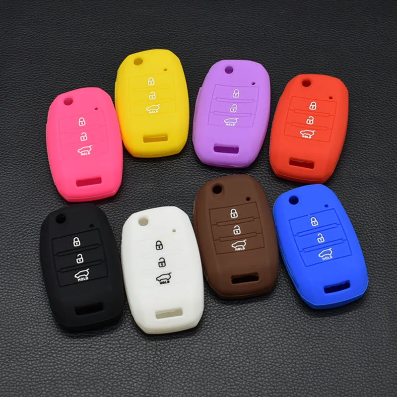 10 units Silicone car key cover for KIA rio Sportage 2015 ceed Sorento cerato K2 K3 K4 K5 3