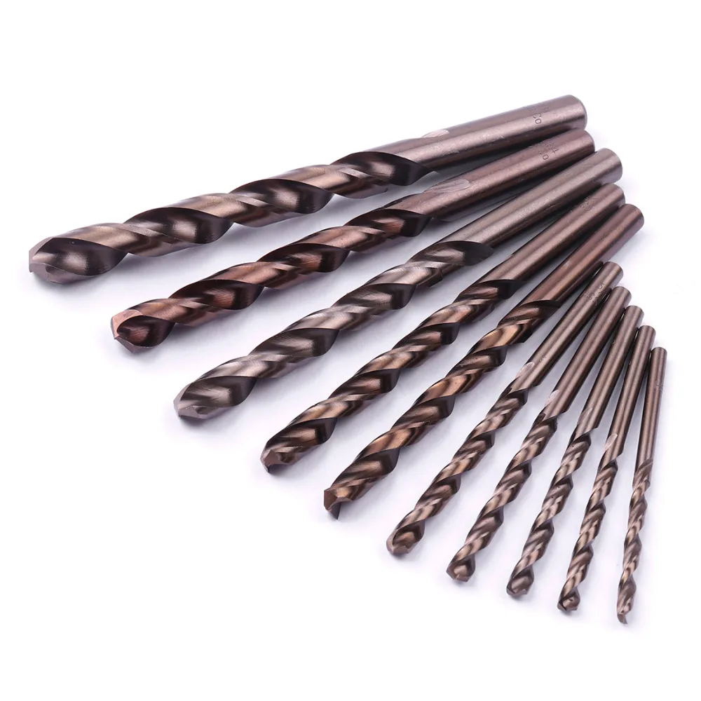 Hot 10Pcs/Set High Quality High Speed Steel M35 Contains Cobalt Twist