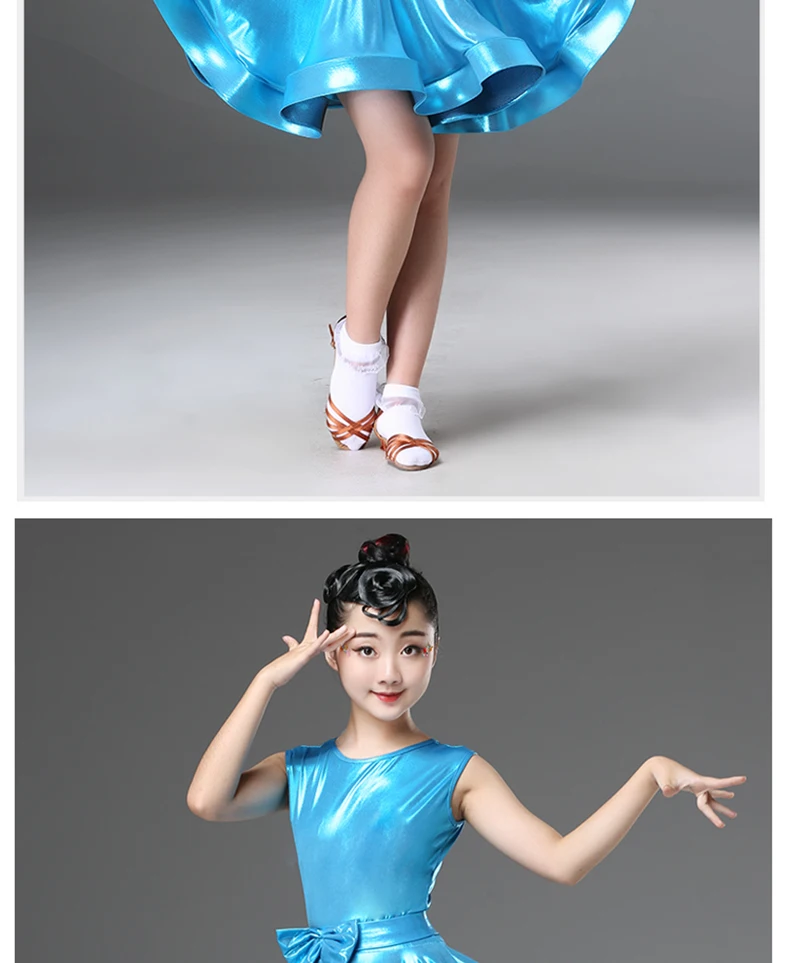 Новая детская одежда для танцевальных классов конкурсное выступление Костюмы Одежда для танцев для девочек