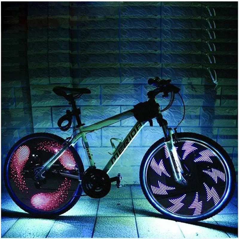 

Leadbike Bicycle Wheel Light Double Display 21 Flash Patterns With 32 RGB LED Lights Lamp for Bikes Night Riding Free Shipping