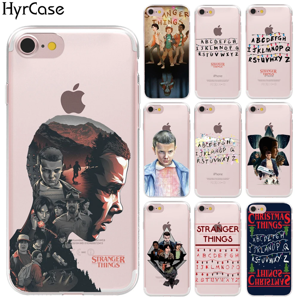 

HryCase Matte Hard Plastic TV Stranger Things Pattern Case For iPhone 8 X XS Max XR 6 6S 7 Plus 5 5S SE Transparent Phone Cover