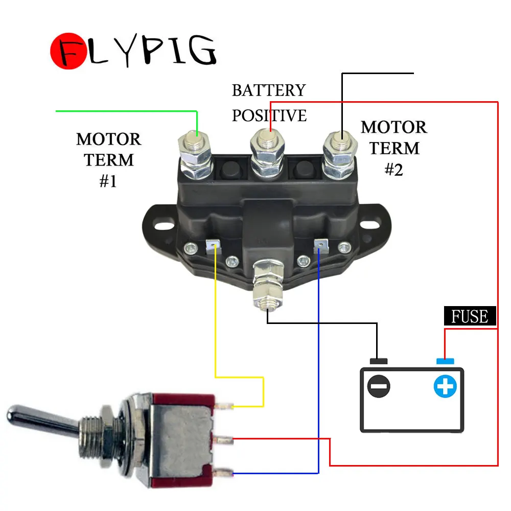 

CONTACTOR RELAY WINCH MOTOR REVERSING SOLENOID SWITCH STARTER SOLENOID 12 VOLT 214-1211a11