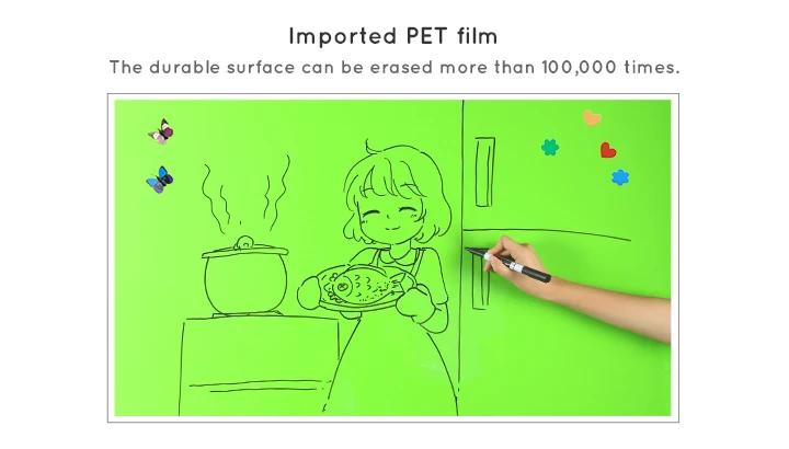 Креативная зеленая доска для рисования, стираемый водостойкий гибкий червячный блокнот для рисования, доски для рисования, игрушки для детей, развивающие подарочные игрушки